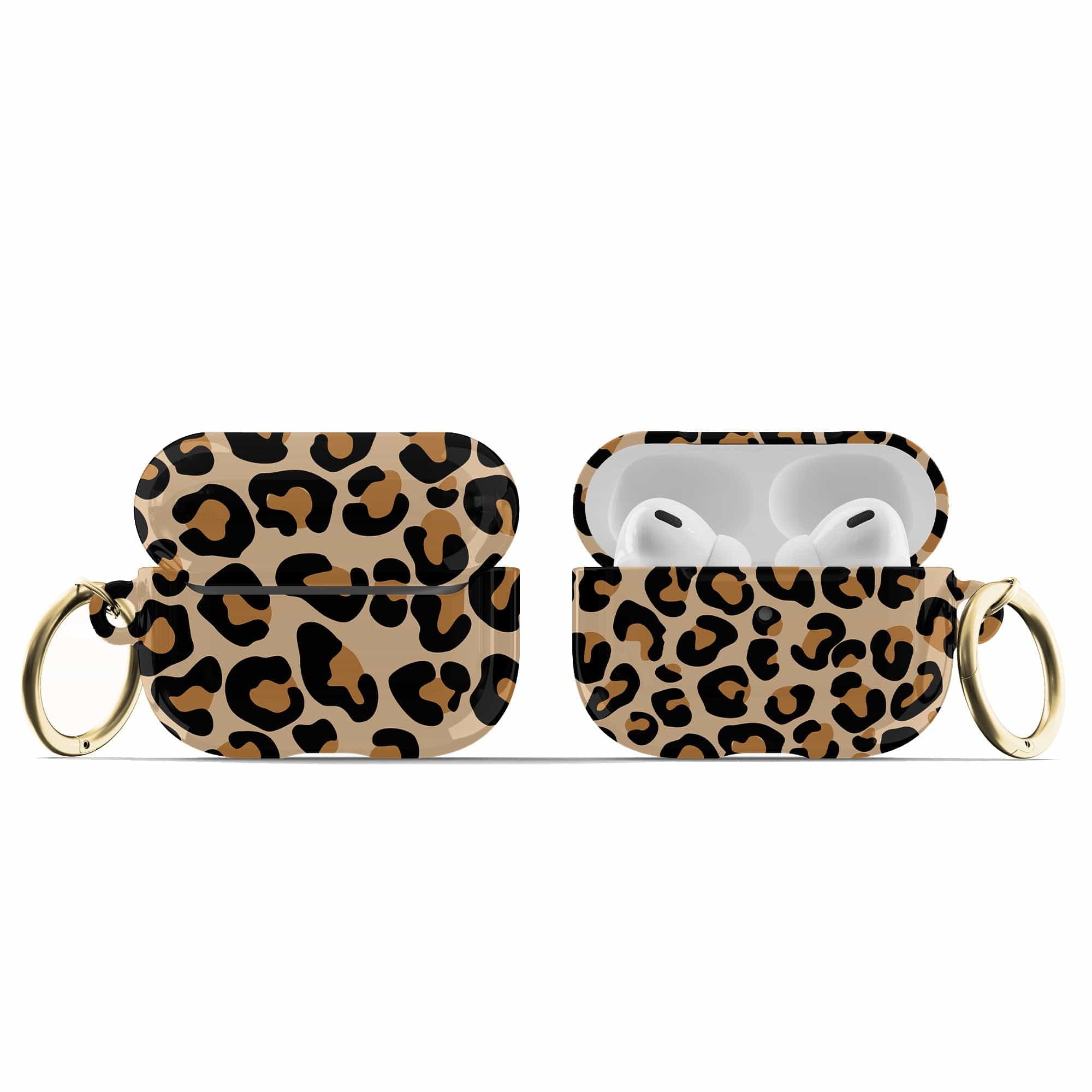 Wild Spots | Leopard Print Apple AirPods Case for AirPods 3 & AirPods Pro 1&2 Gold