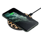 Wild Spots | Leopard Print Wireless Charging Pad in Black