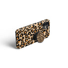 Wild Spots | Leopard Print Foldable Phone Grip in Black