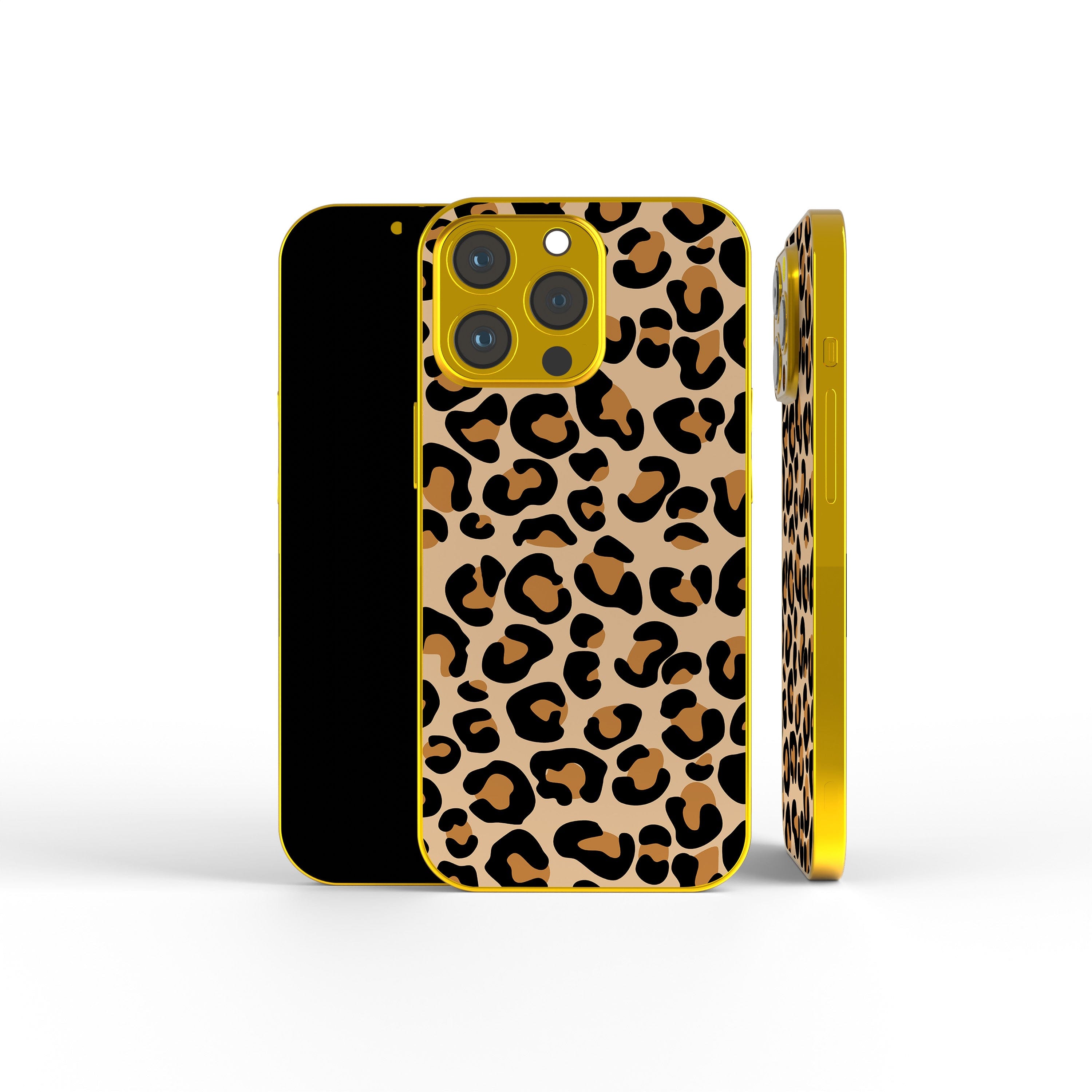 Wild Spots | Leopard Print Precious Metals Case in Gold