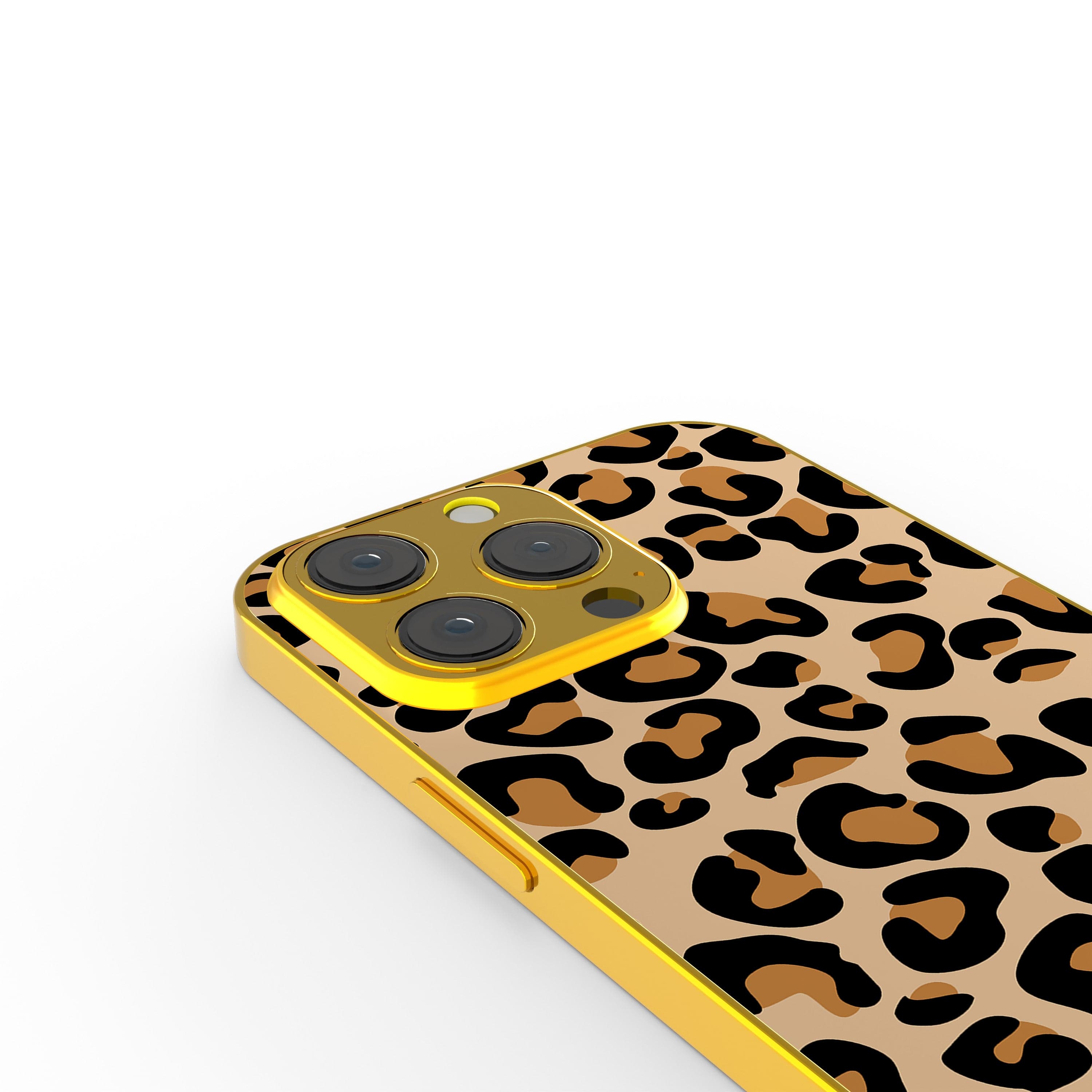 Wild Spots | Leopard Print Precious Metals Case in Gold