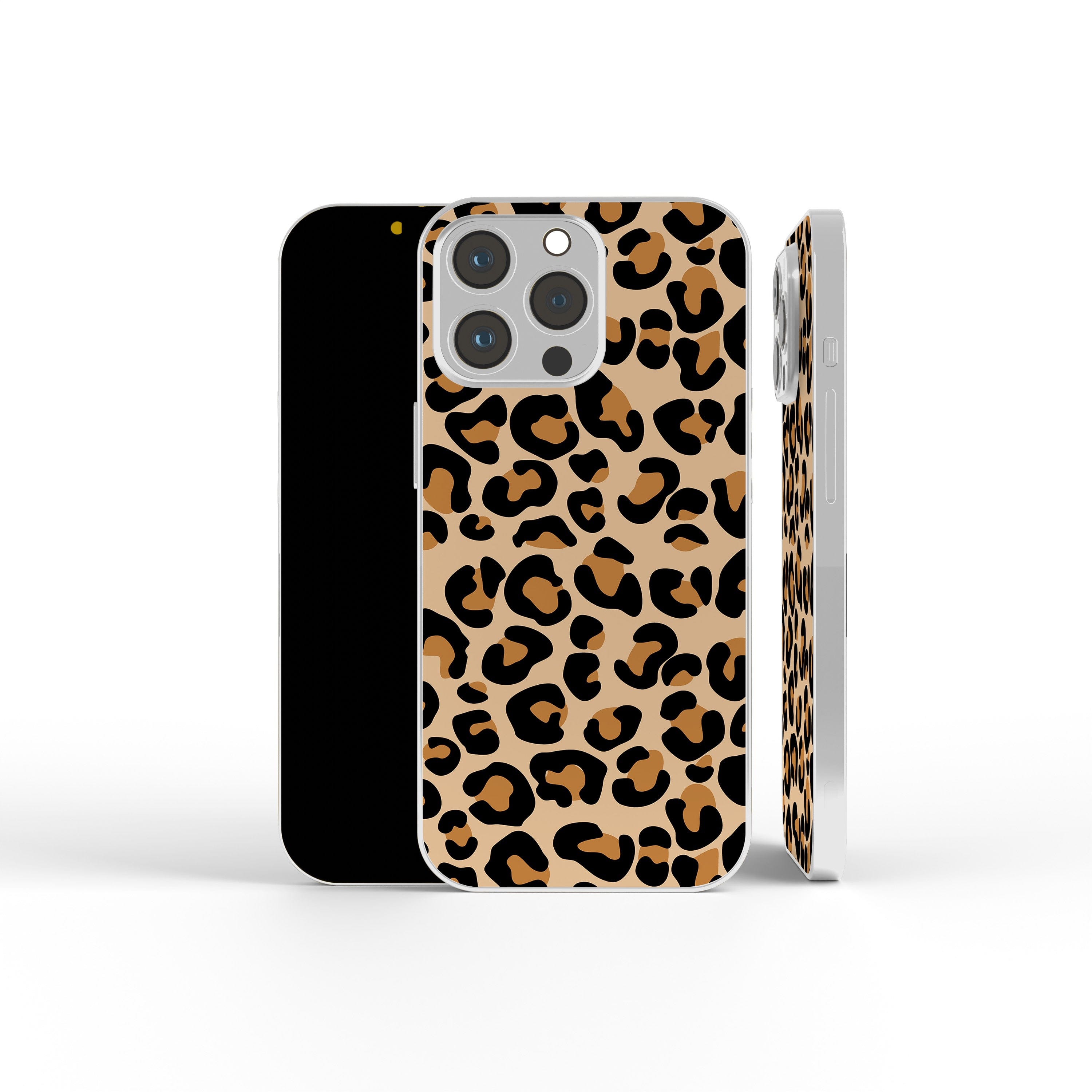 Wild Spots | Leopard Print Precious Metals Case in Silver