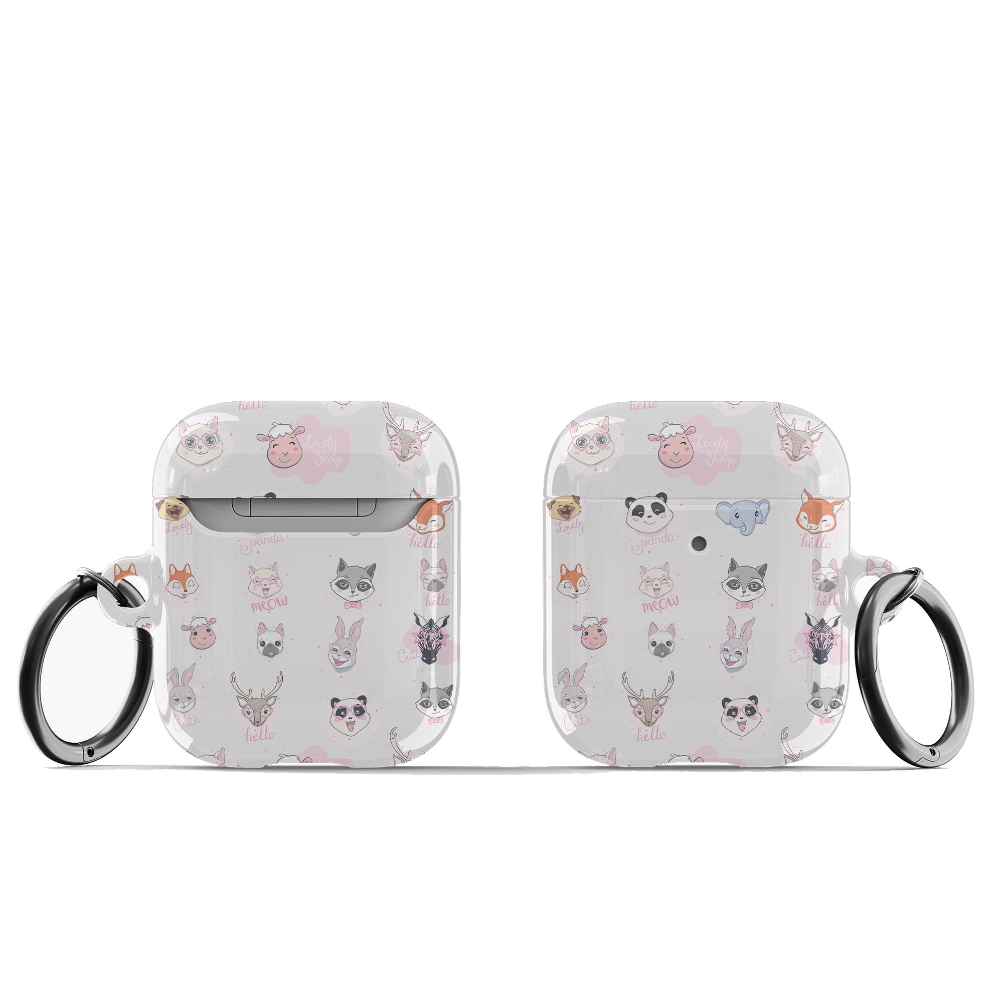 Wild Thoughts | Animal Sticker Apple AirPods Case for AirPods 1&2 Black