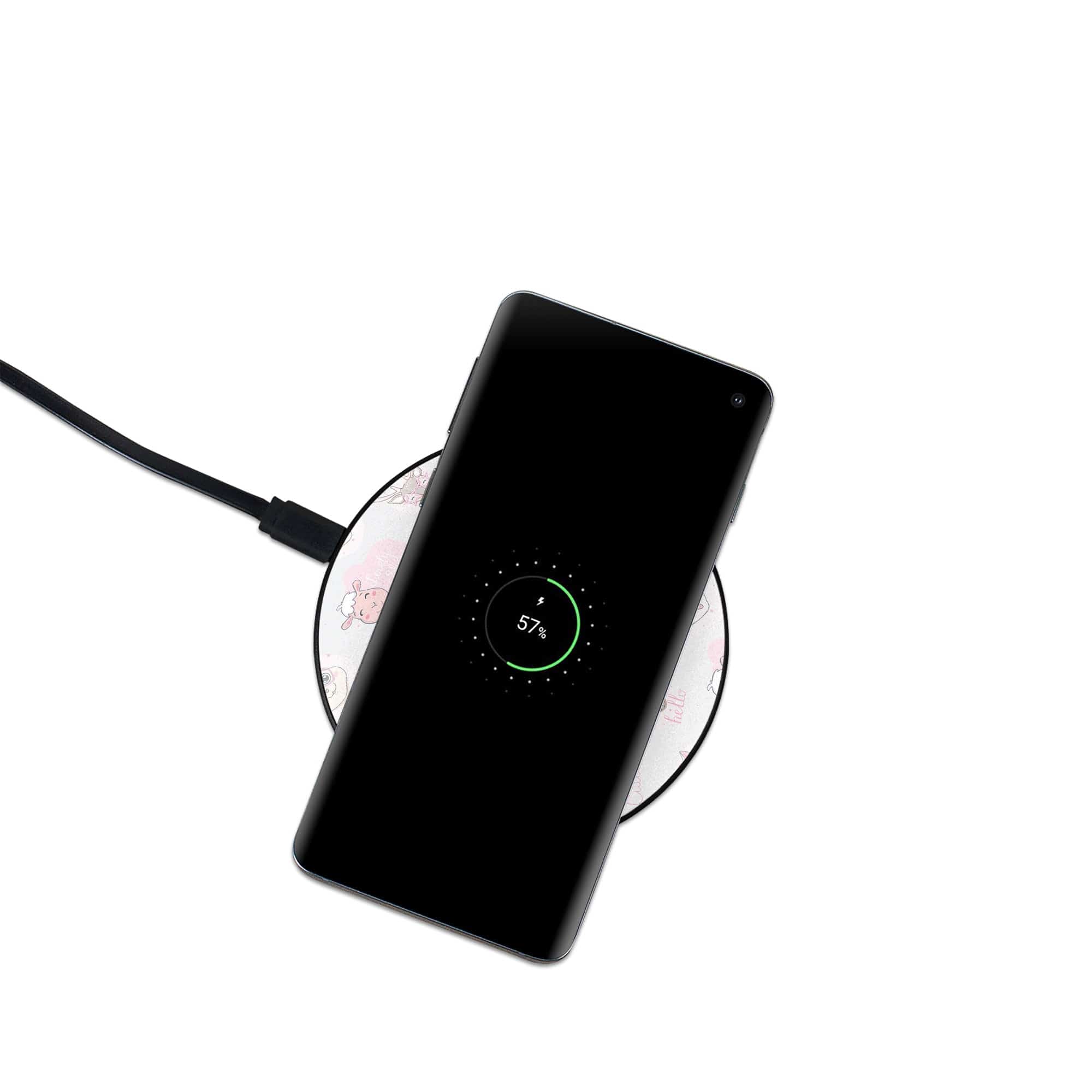 Wild Thoughts | Animal Sticker Wireless Charging Pad in Black