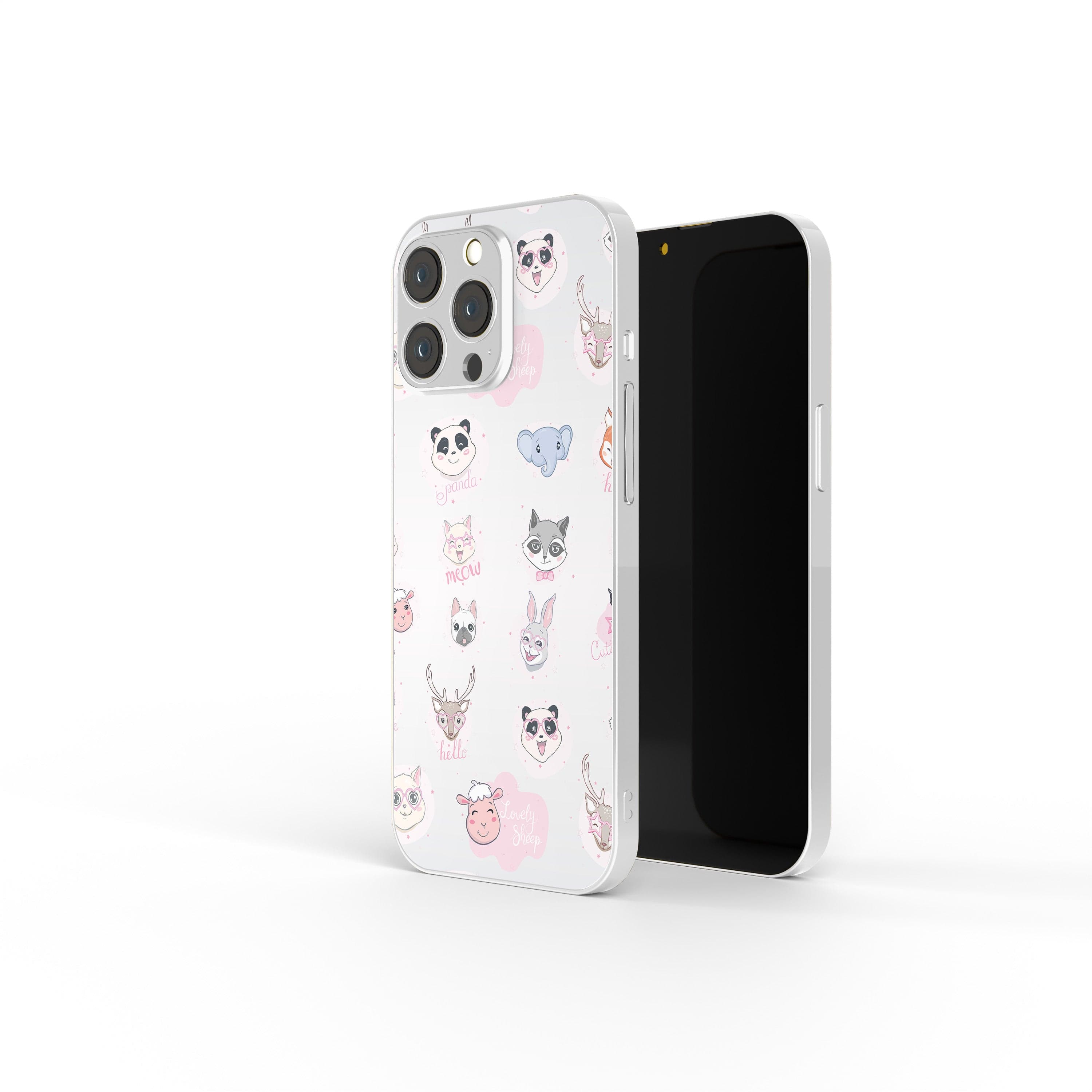 Wild Thoughts | Animal Sticker Precious Metals Case in Silver