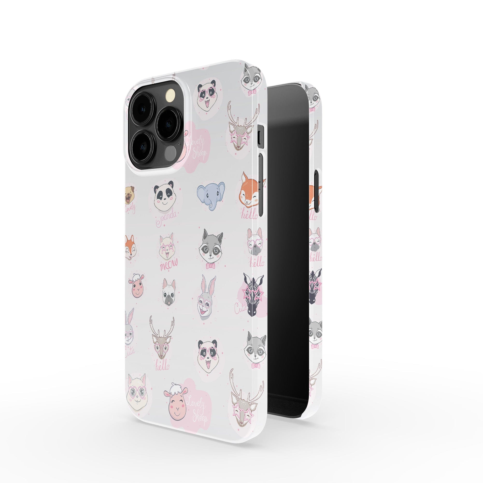 Wild Thoughts | Animal Sticker Case Clear for iPhone 13 Pro Max