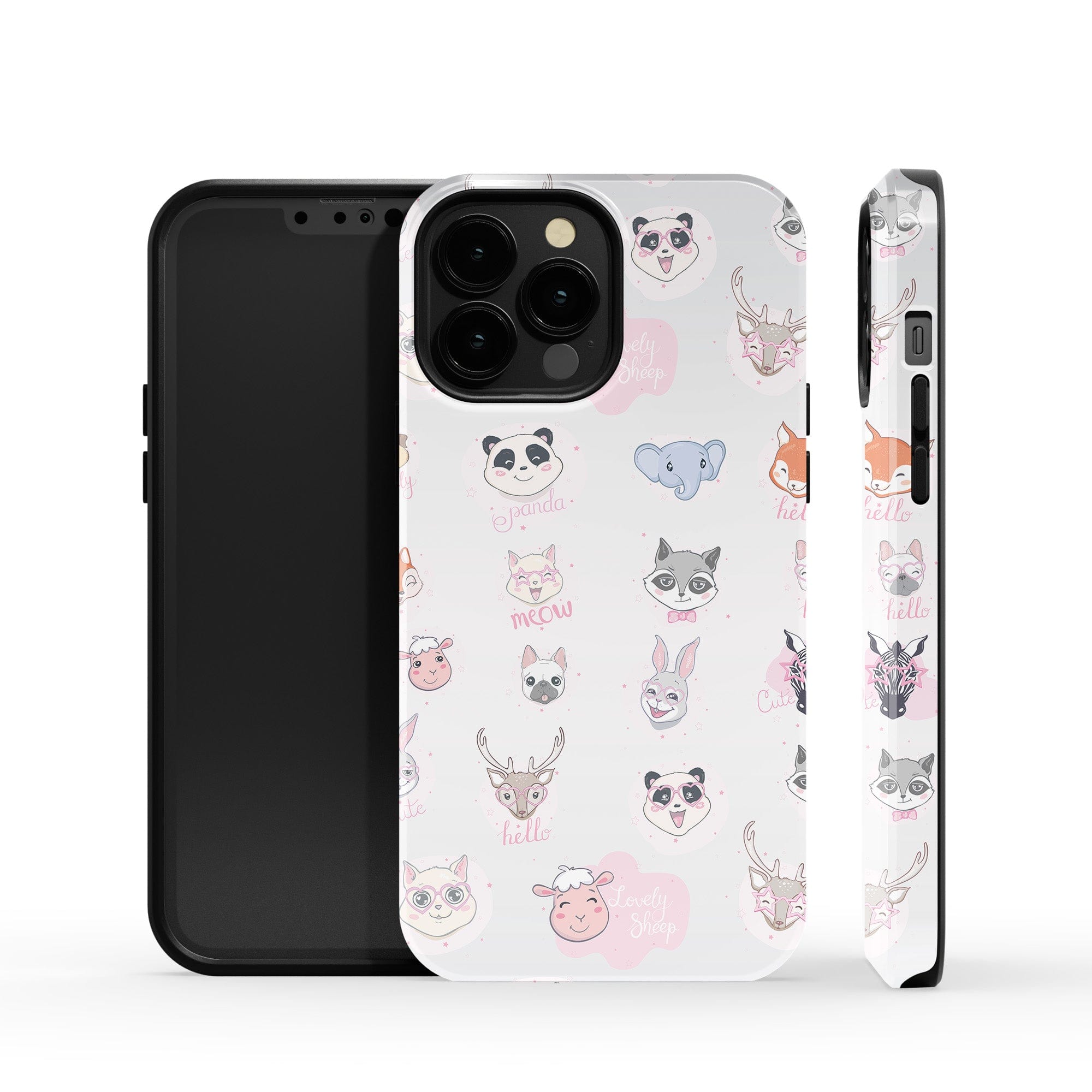 Wild Thoughts | Animal Sticker Case Slim for iPhone 13 Pro