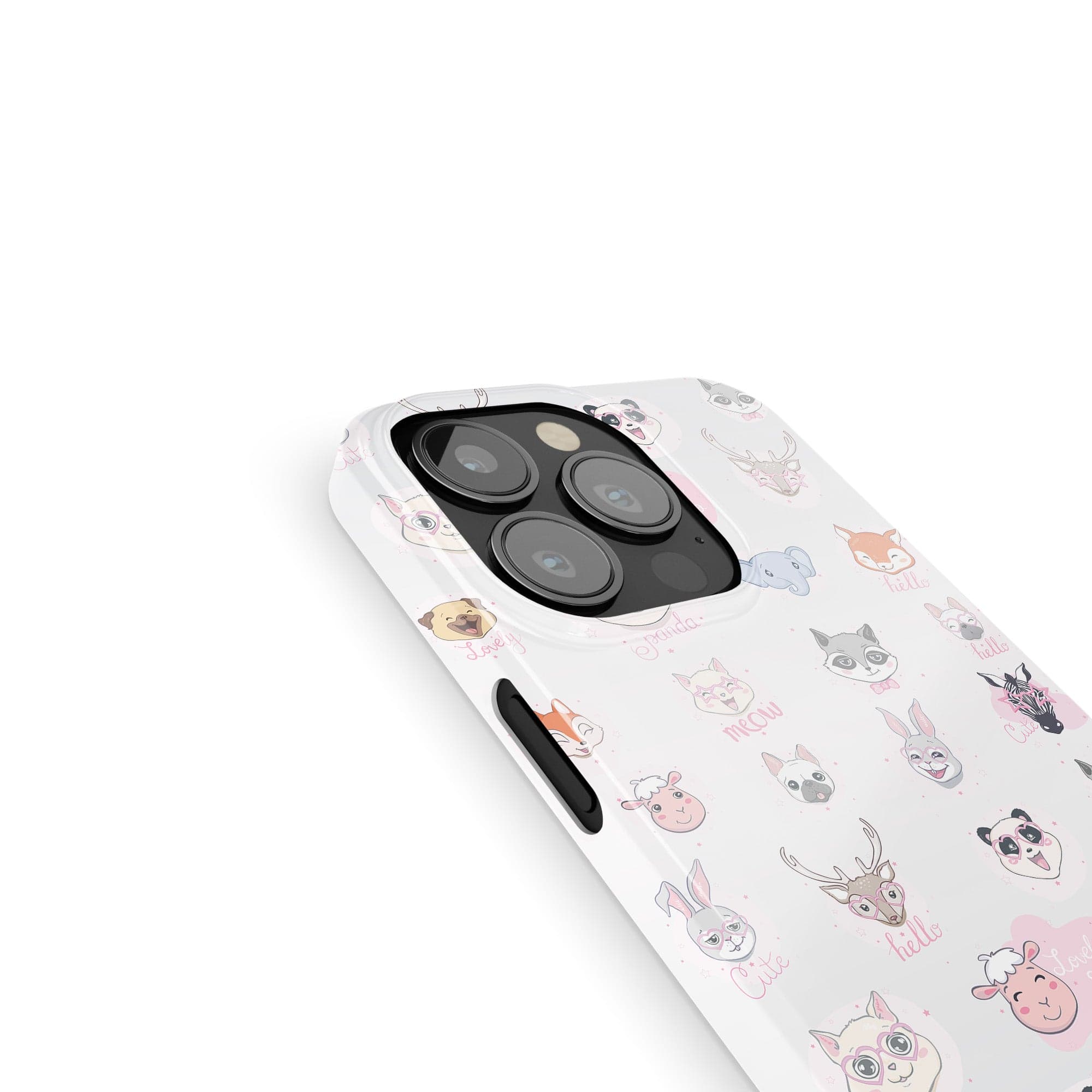 Wild Thoughts | Animal Sticker Case Slim for iPhone 13 Mini