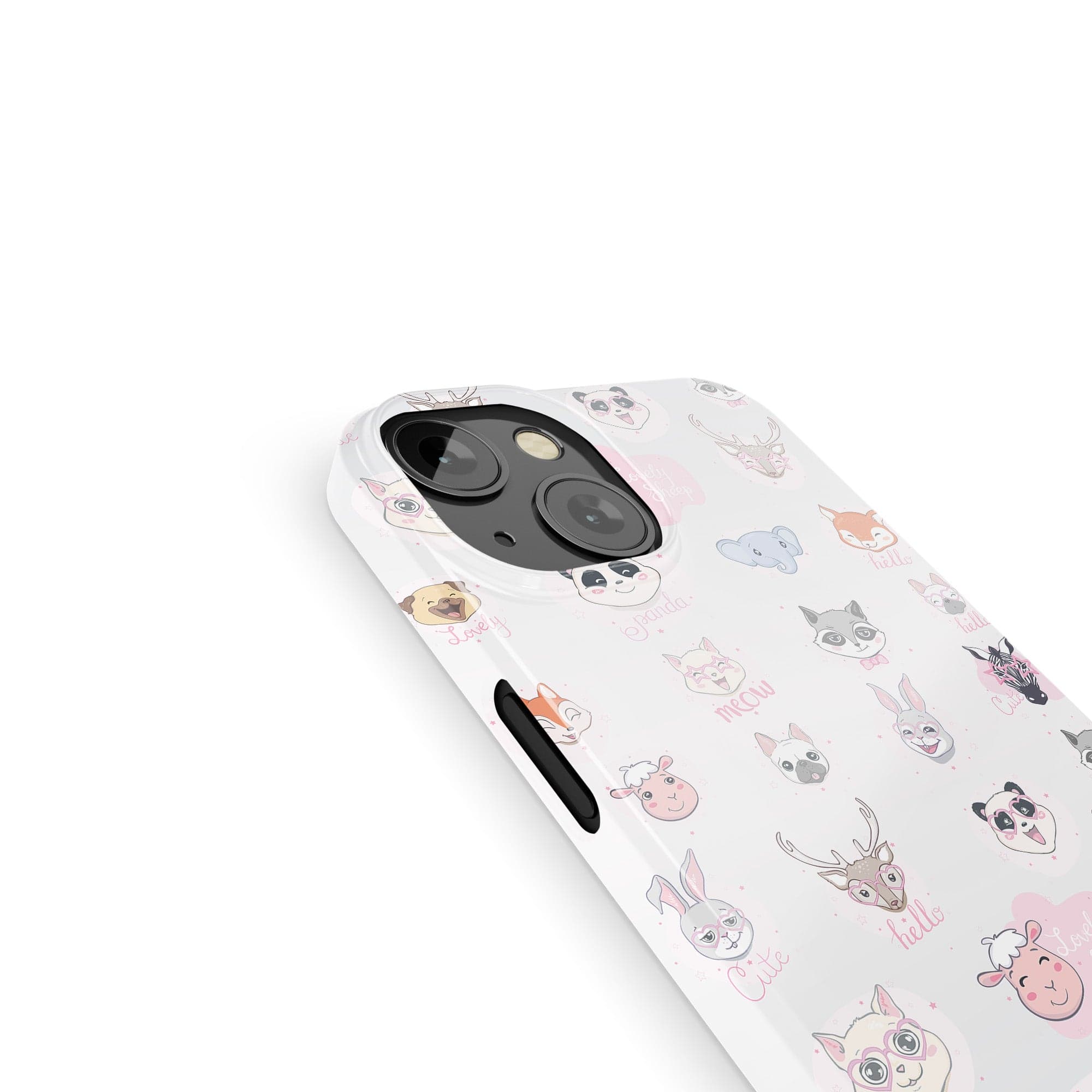 Wild Thoughts | Animal Sticker Case Clear for iPhone 12 Pro