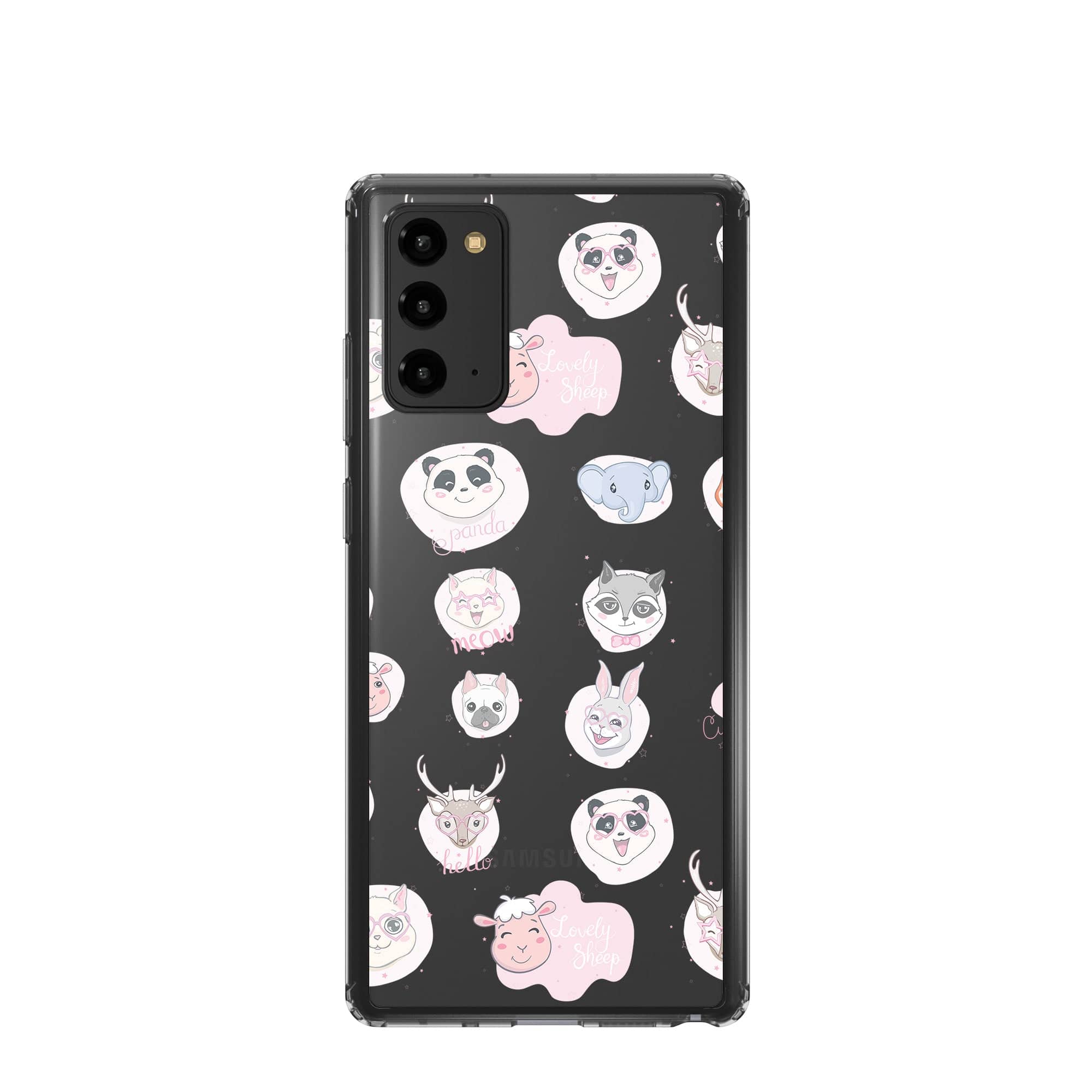 Wild Thoughts | Animal Sticker Samsung Case Clear for Galaxy Note 20 