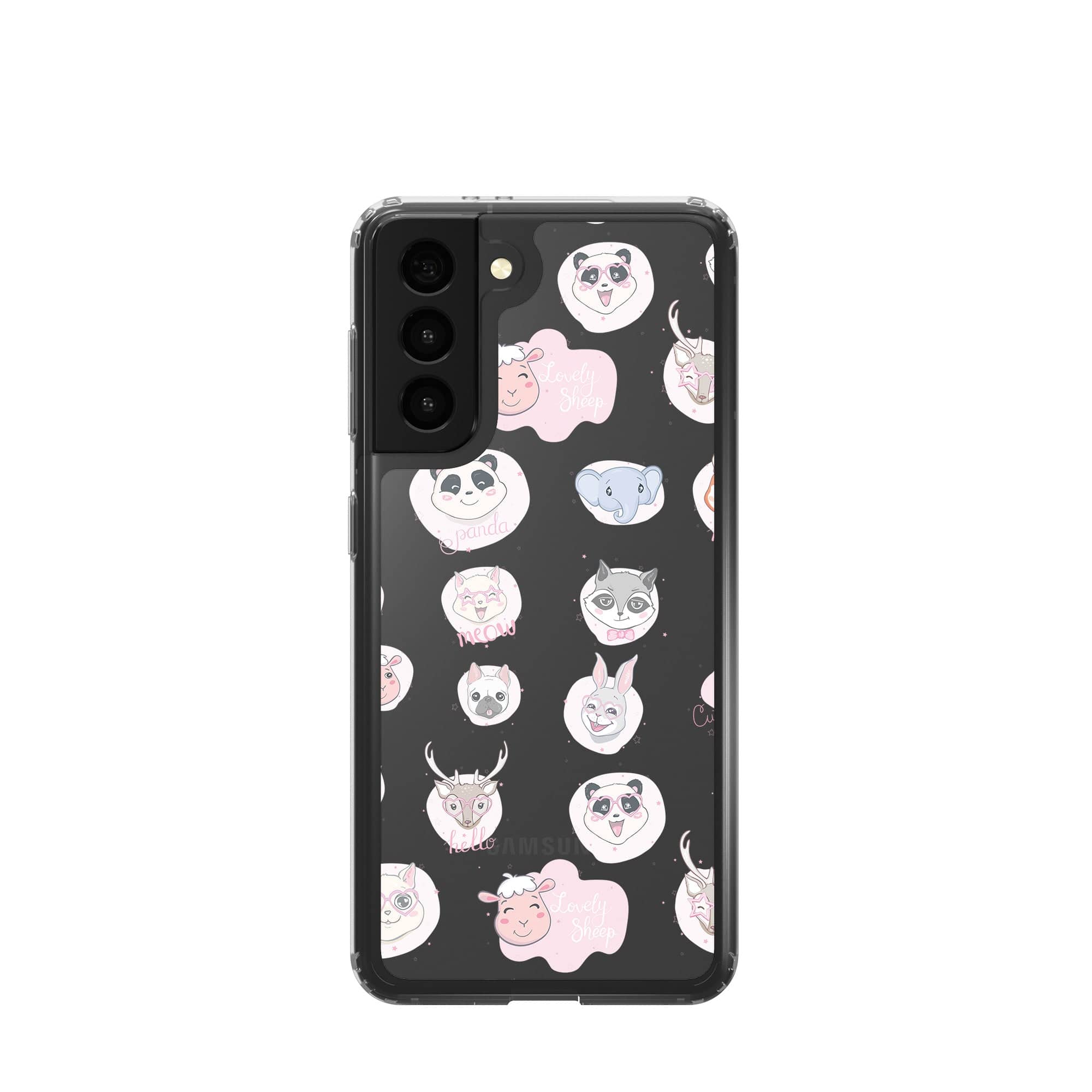 Wild Thoughts | Animal Sticker Samsung Case Clear for Galaxy S21 